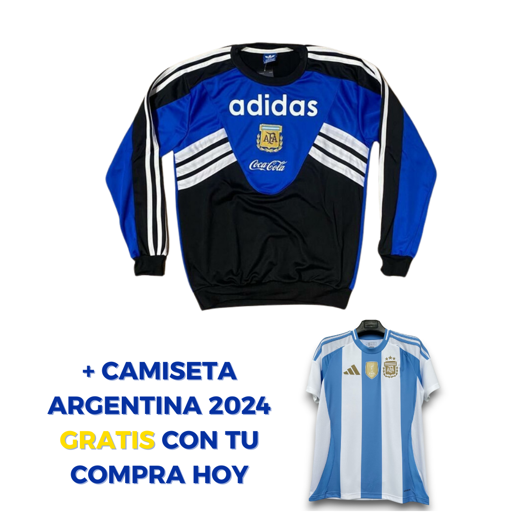 Buzo Retro Argentina 94® + Camiseta Argentina 24’ GRATIS
