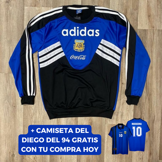 Buzo Retro Argentina 94® + Camiseta 94’ GRATIS (Talle S)